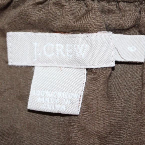 J.Crew, elastic waistband brown light weight summer skirt .... - Picture 5 of 5